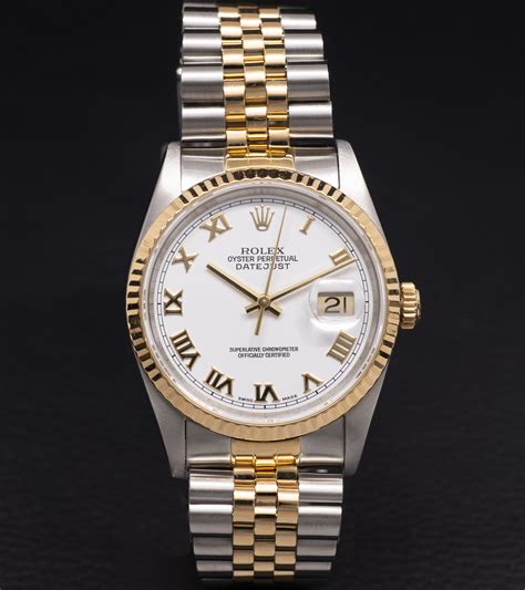 rolex datejust oro y acero